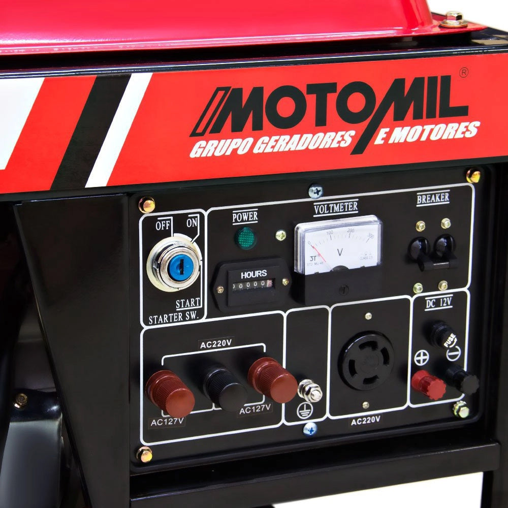 Gerador de Energia a Gasolina Mgg 8000cle - 8 Kva  Bivolt Motomil