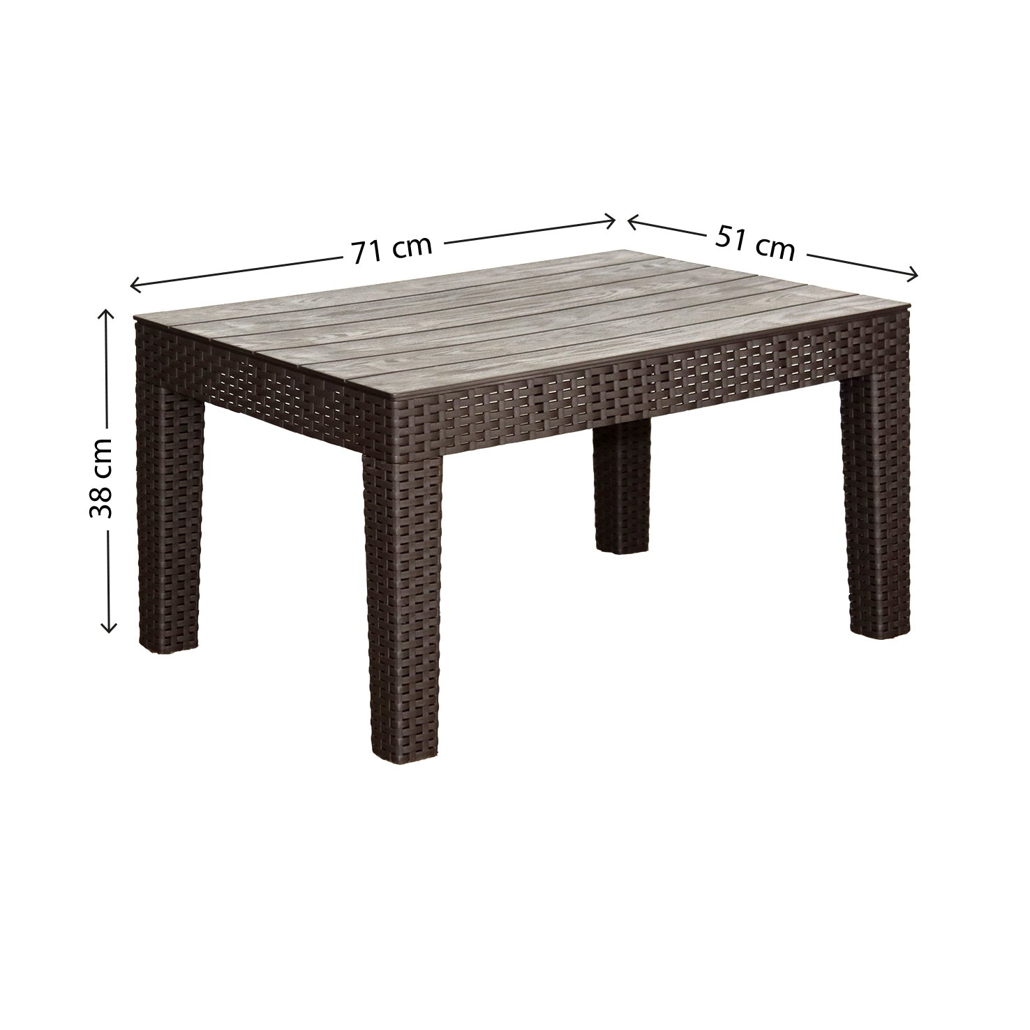 Conjunto de Sofá Estilo Rattan Confort 5 Lugares para Jardim Área Externa D7home