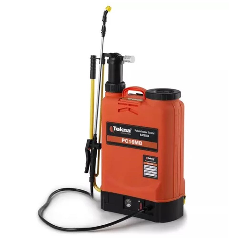 PULVERIZADOR COSTAL Á BATERIA 2 EM 1 PC16MB 16L 3.1 L/M BIVOLT TEKNA