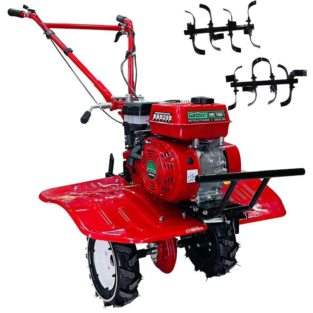Motocultivador Tratorito À Gasolina 7hp 4t Gmc 7000-1 Garthen