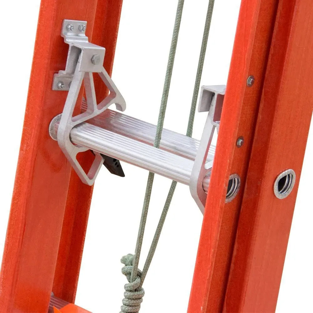 Escada Aluminio e Fibra de Vidro Extensível 6 Metros Profissional 19 Degraus com Catraca