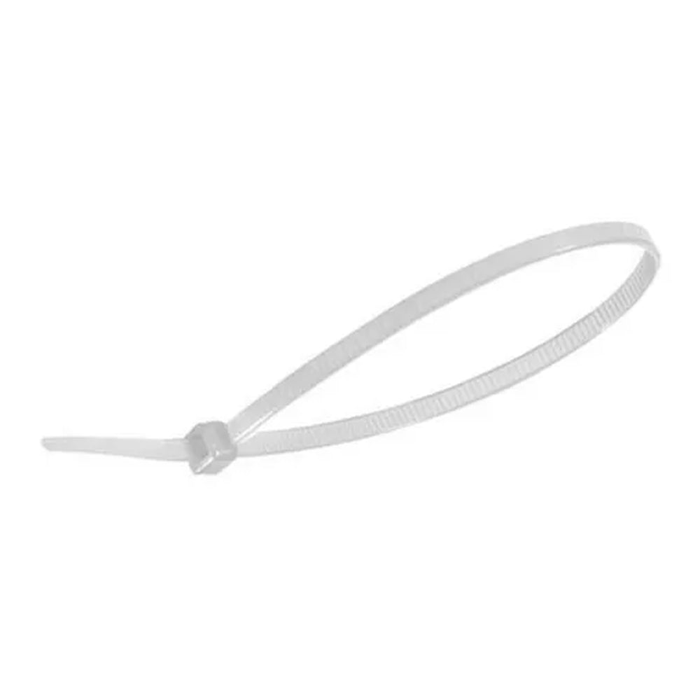 ABRAÇADEIRA PRESILHA 200X2,5MM BRANCA 100 UNIDADES 