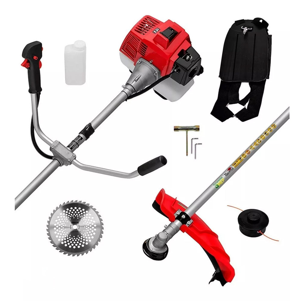 Roçadeira Profissional a Gasolina 3.5Cv Tbc63 2t 63.3Cc Lamina e Carretel Nylon Toyama