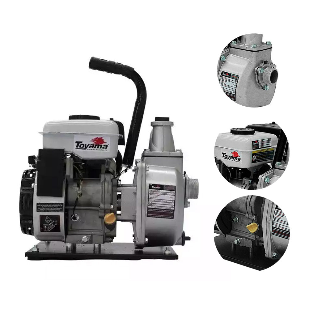 MOTOBOMBA A GASOLINA AUTO ESCORVANTE TOYAMA TWP40SH MOTOR 4T TE35H PARTIDA MANUAL