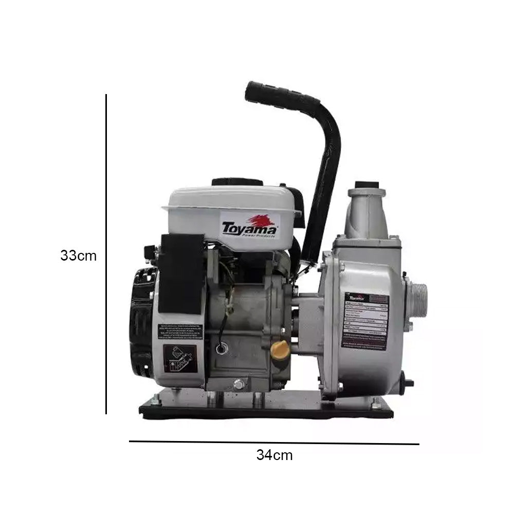 MOTOBOMBA A GASOLINA AUTO ESCORVANTE TOYAMA TWP40SH MOTOR 4T TE35H PARTIDA MANUAL