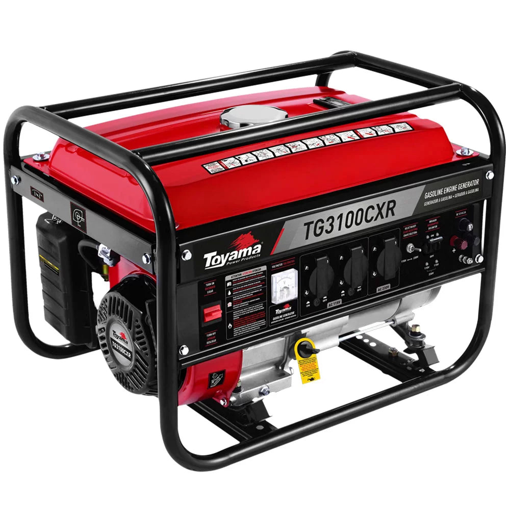 GERADOR DE ENERGIA A GASOLINA TOYAMA TG3100CXR 3.1 KW 110/220V