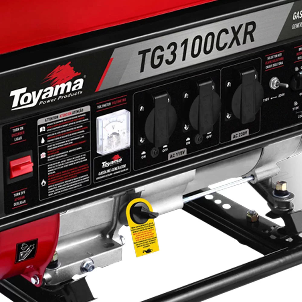 GERADOR DE ENERGIA A GASOLINA TOYAMA TG3100CXR 3.1 KW 110/220V