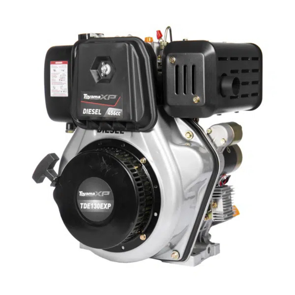 Motor Diesel Toyama TDE130EXP 4T 12.5hp 456 Cc Eixo 1 Pol Roscado e Chavetado Partida Eletrica