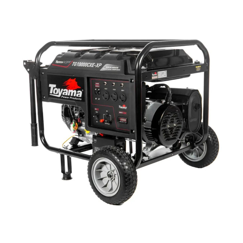 Gerador Energia Gasolina Bivolt 9,0KVA Monofásico TG10000CXE-XP Partida Elétrica e Manual Toyama