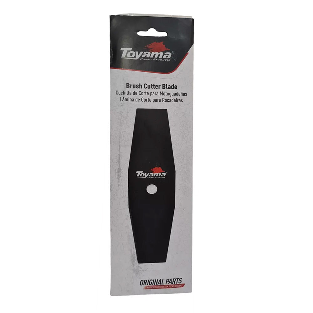 Lâmina para Roçadeira com 2 Pontas em Aço com Adaptador de Furo 350×25,4×2,0mm Universal Toyama Orig
