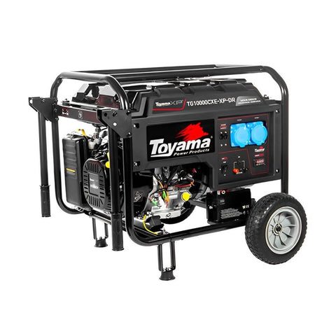 GERADOR DE ENERGIA A GASOLINA MONOFÁSICO 9,0KVA TOYAMA TG10000CXE-XP BIVOLT PARTIDA ELÉTRICA E MANUAL