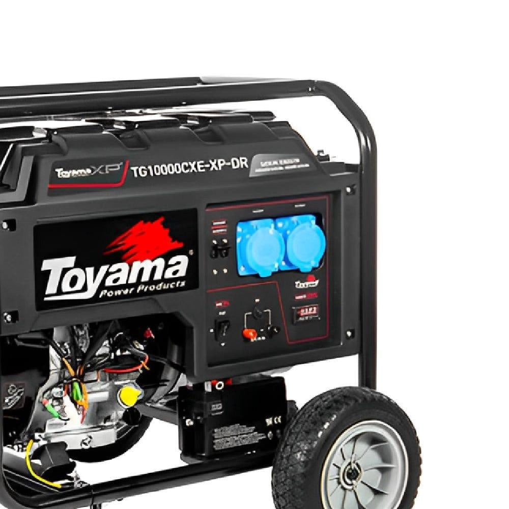 GERADOR DE ENERGIA A GASOLINA MONOFÁSICO 9,0KVA TOYAMA TG10000CXE-XP BIVOLT PARTIDA ELÉTRICA E MANUAL