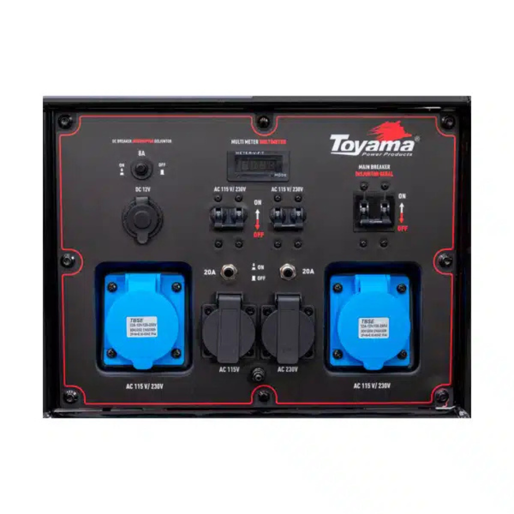 Gerador de Energia a Gasolina TOYAMA TG17000CXE-XP 16kva 4T Monofásico 115/230V Partida Elétrica