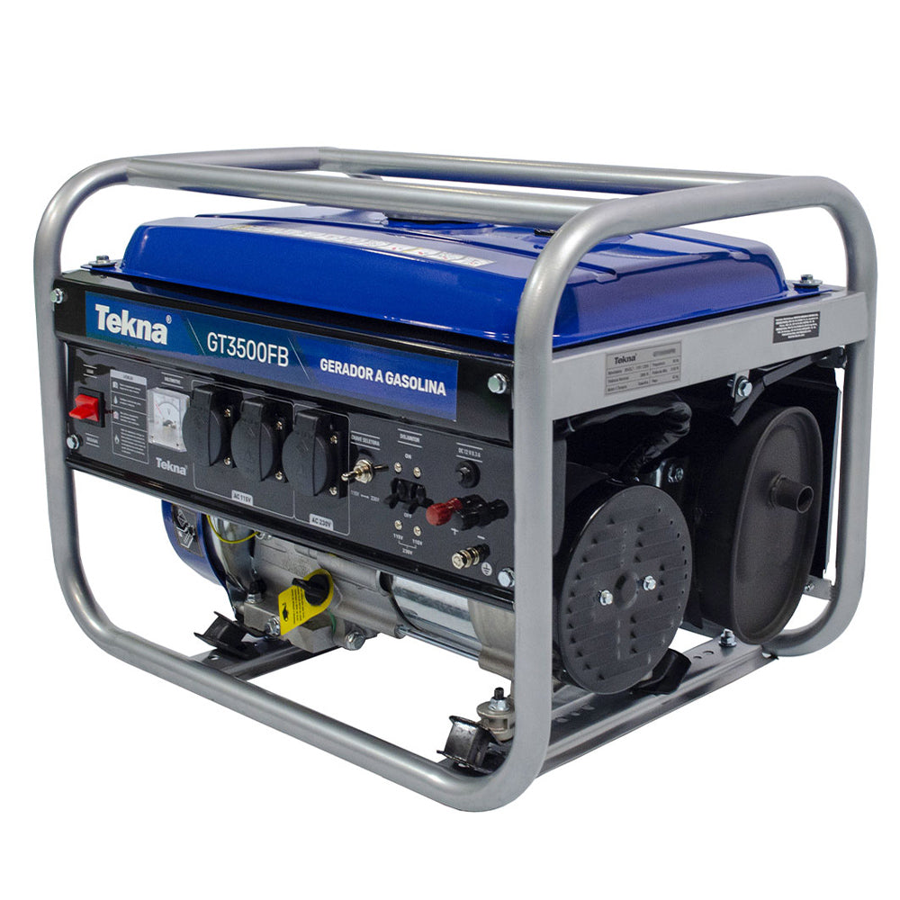 Gerador Portátil Á Gasolina 4t 6,5cv Gt3500fb 3100w Bivolt Tekna