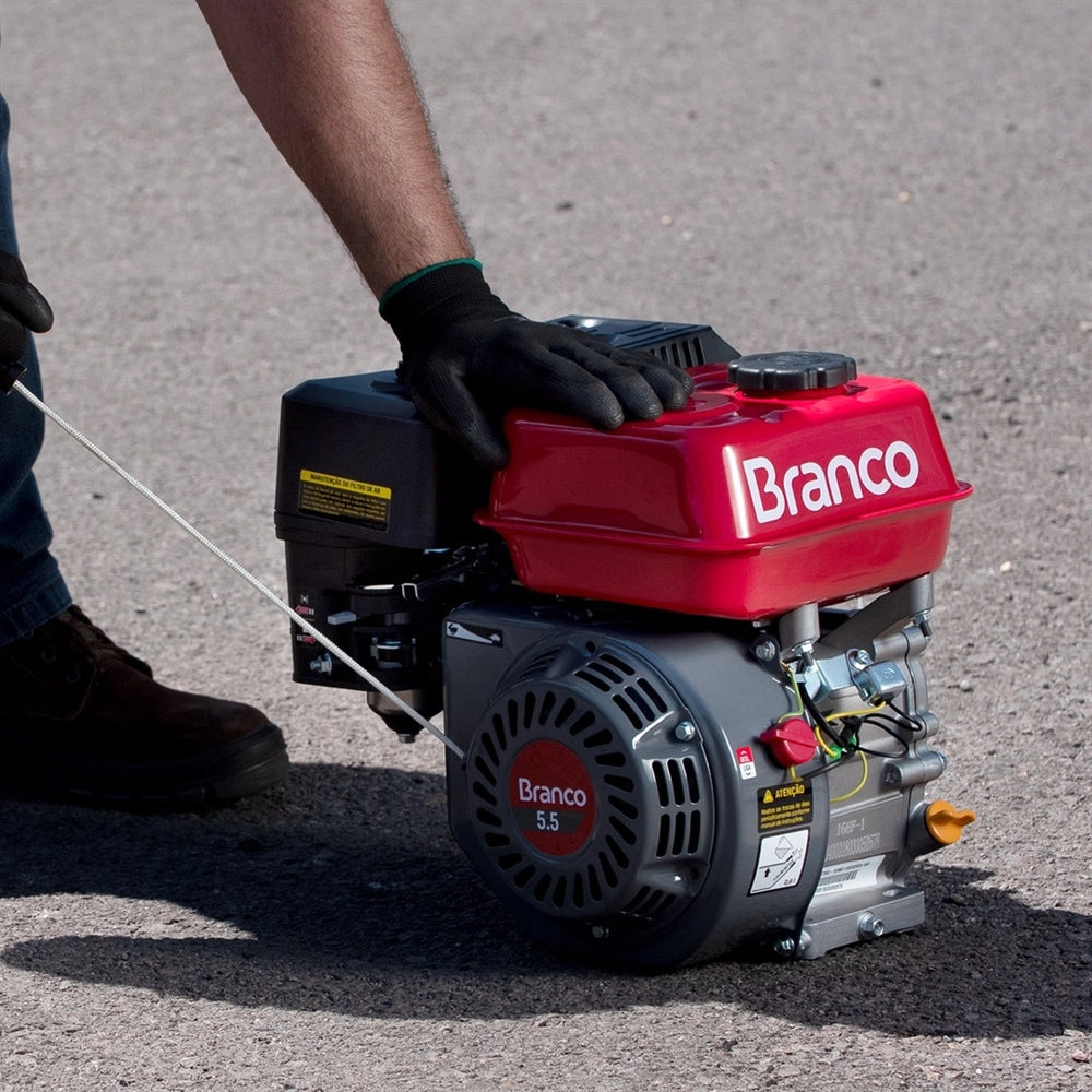 Motor à Gasolina 4t 5,5cv Sem Alerta De Óleo B4t-5.5h - Branco Motores