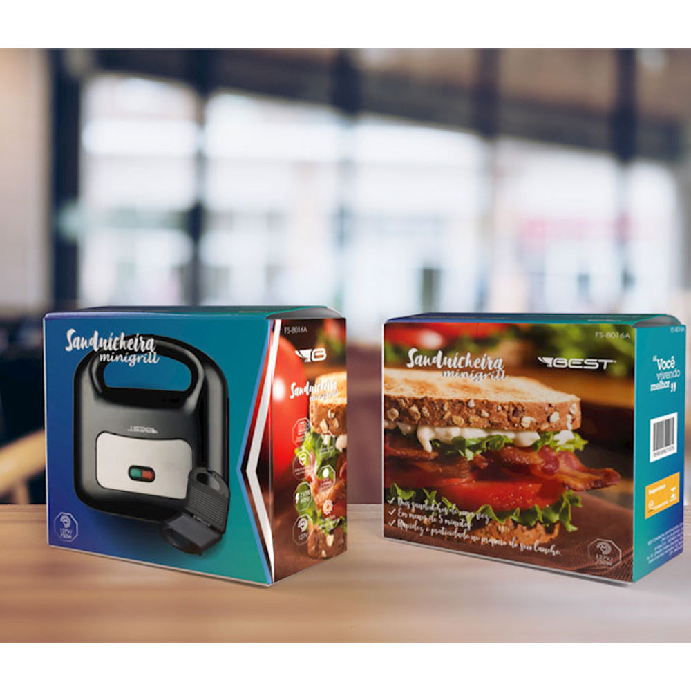 Sanduicheira e Grill Antiaderente Best 750W FS-8016A Best