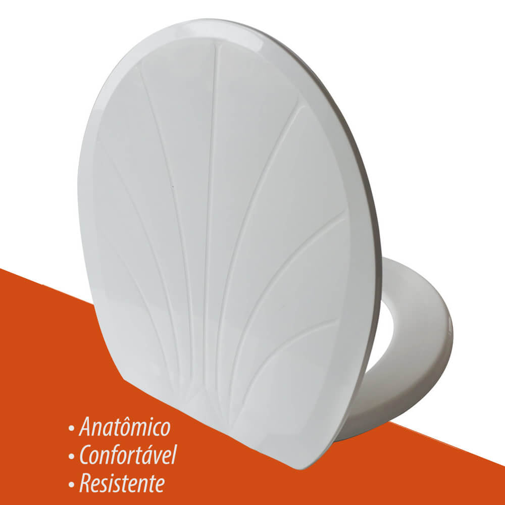 ASSENTO TAMPA DE VASO OVAL SANITÁRIO UNIVERSAL 