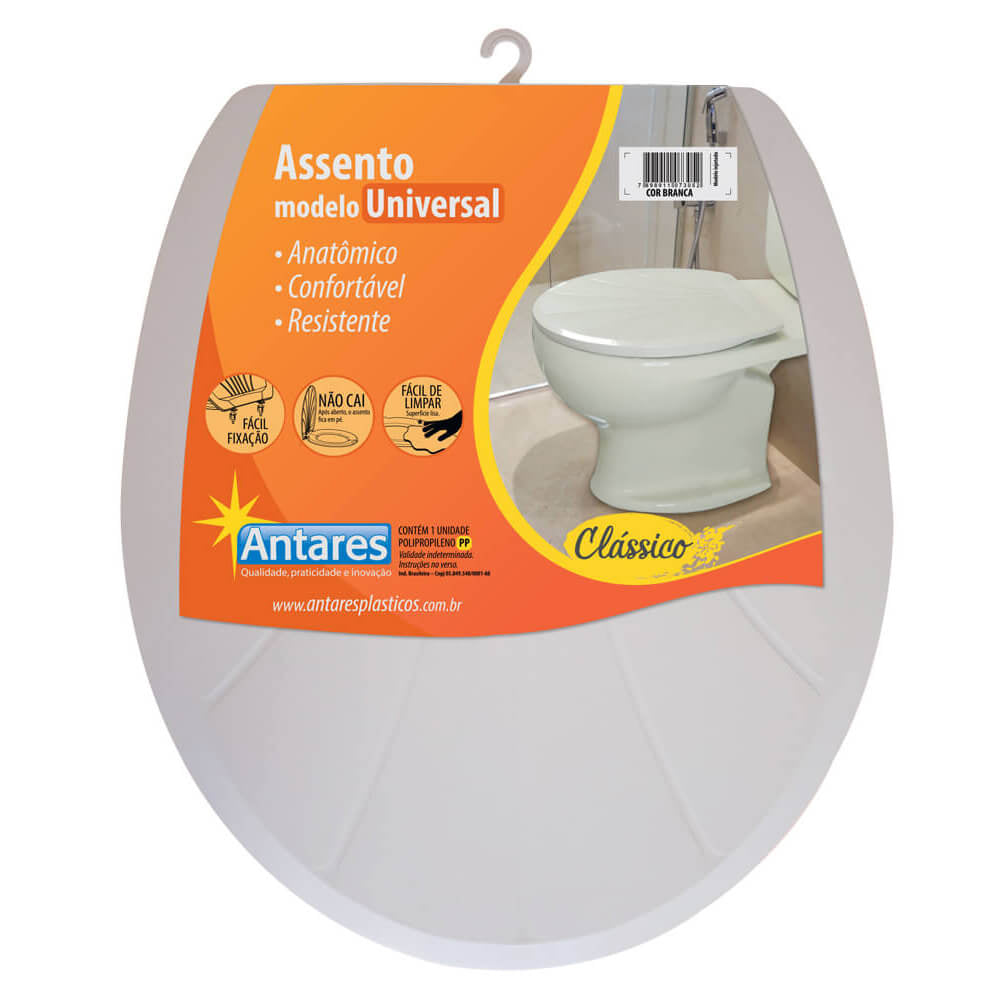 ASSENTO TAMPA DE VASO OVAL SANITÁRIO UNIVERSAL 