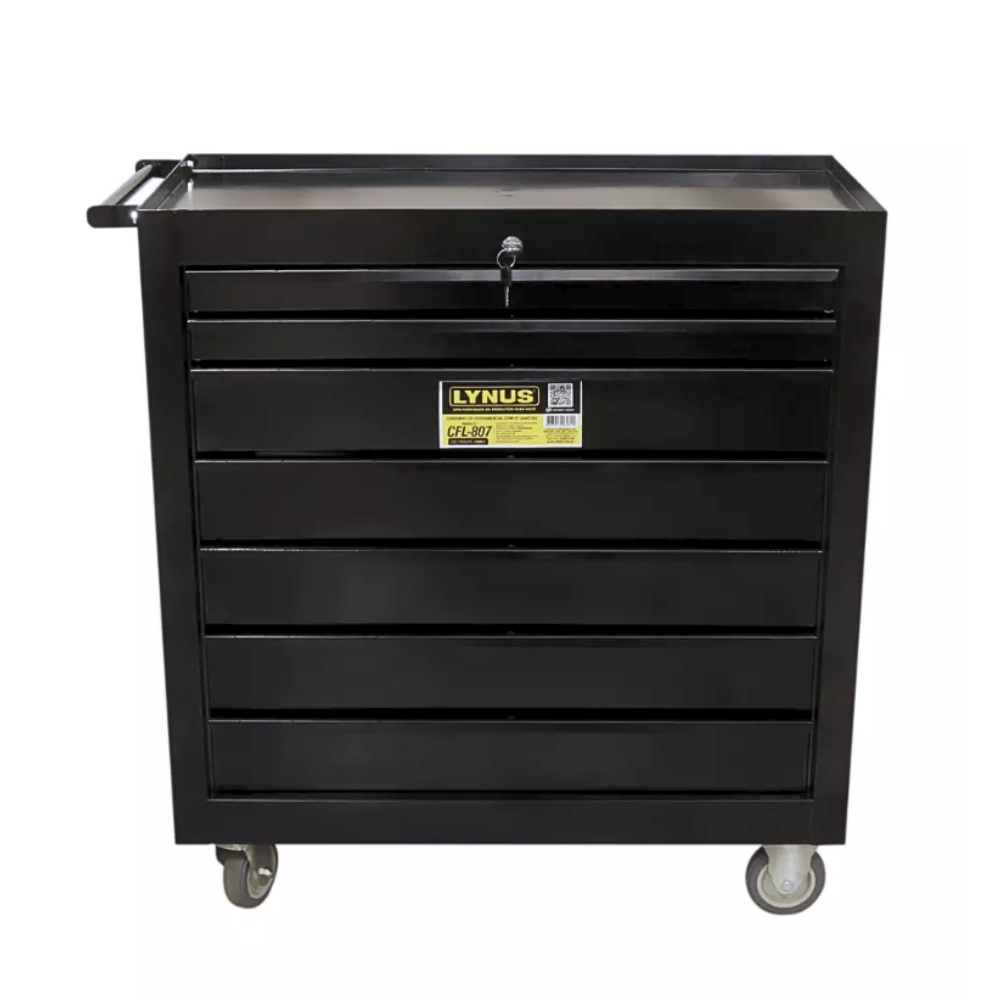 Carrinho Ferramentas Lynus CFL-807 7 Gavetas e chave
