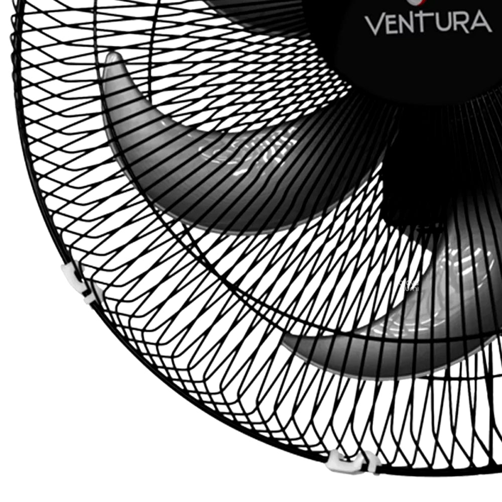 Ventilador Oscilante de Coluna Bivolt 50cm 6 Pás Preto Ventidelta