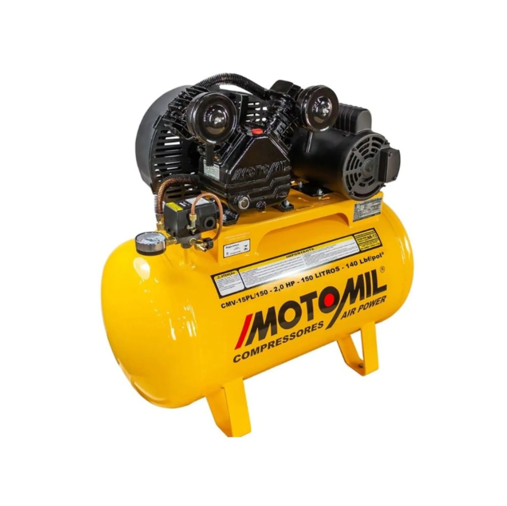 Compressor de Ar Air Power 15 Pés 150L 3HP Bivolt MOTOMIL-CMV-15PL/150