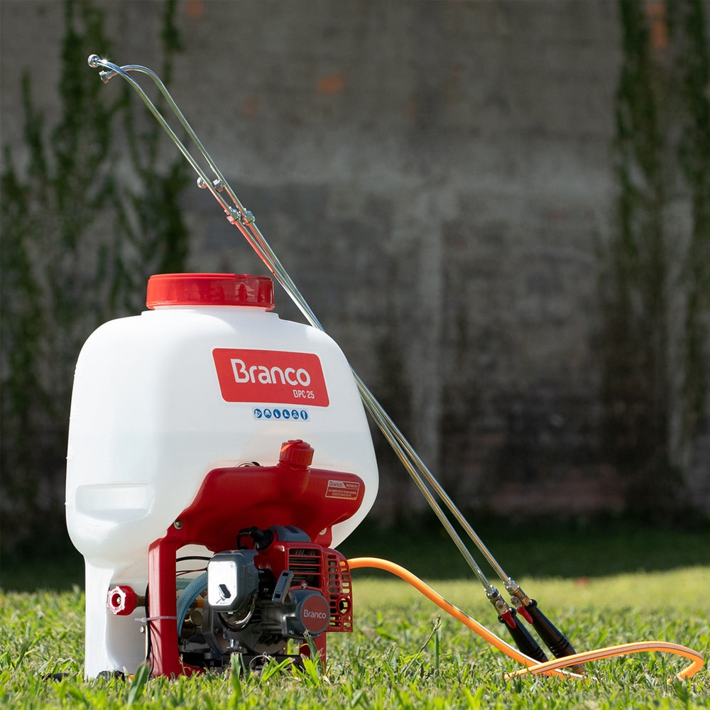 PULVERIZADOR COSTAL 25L BPC25 A GASOLINA 26CC 1CV BRANCO MOTORES