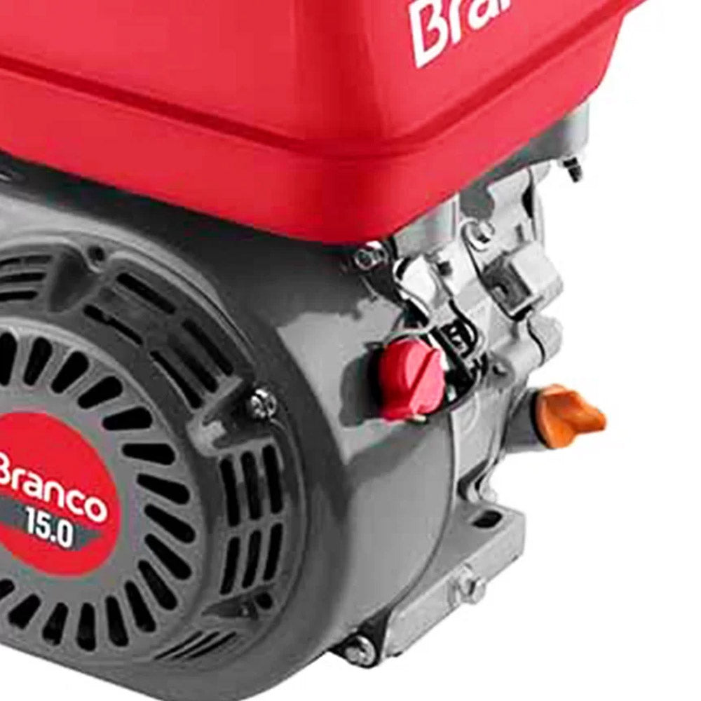 MOTOR A GASOLINA 15HP PARTIDA ELÉTRICA B4T BRANCO MOTORES