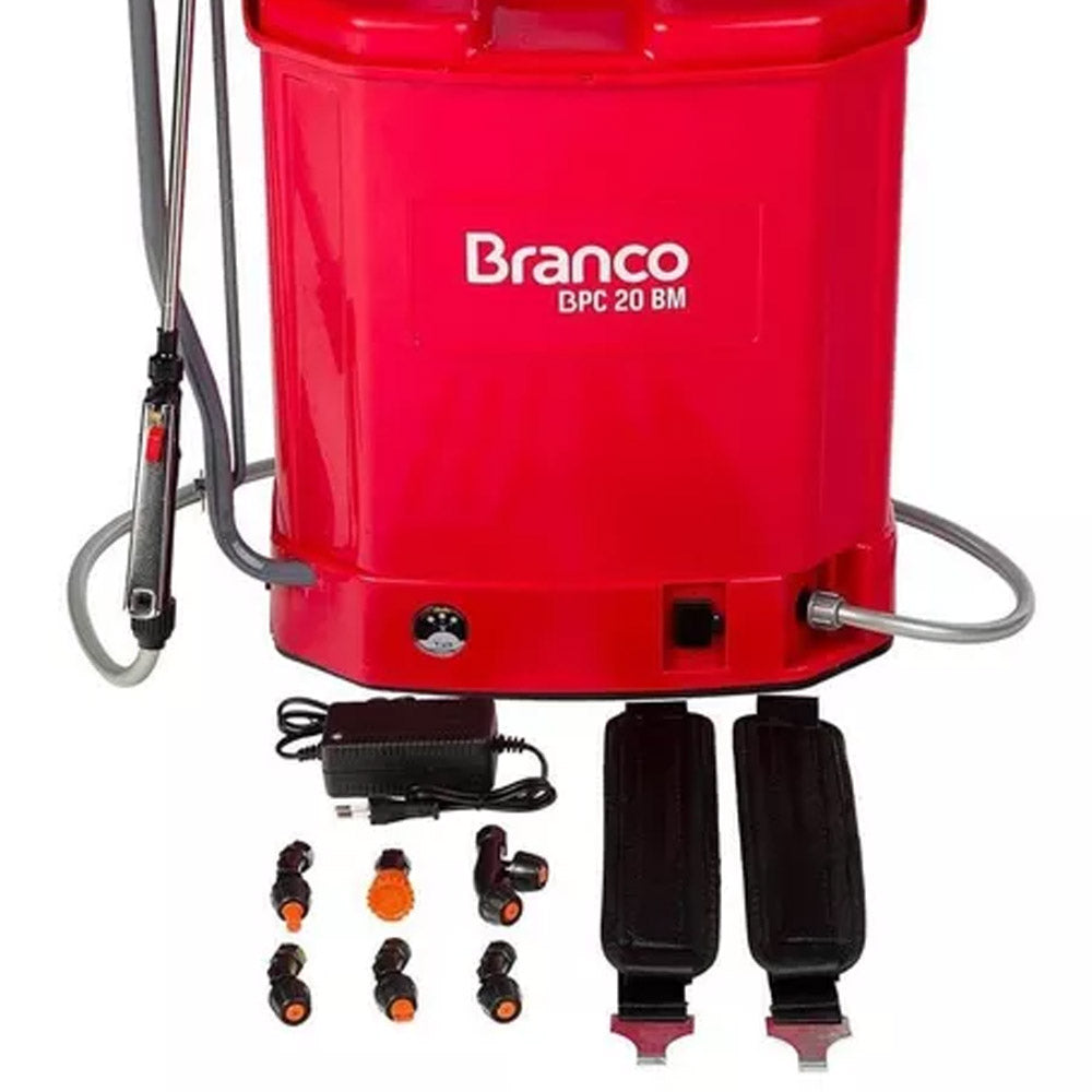 PULVERIZADOR 21 LITROS COSTAL BATER BPC 20 BM BRANCO MOTORES