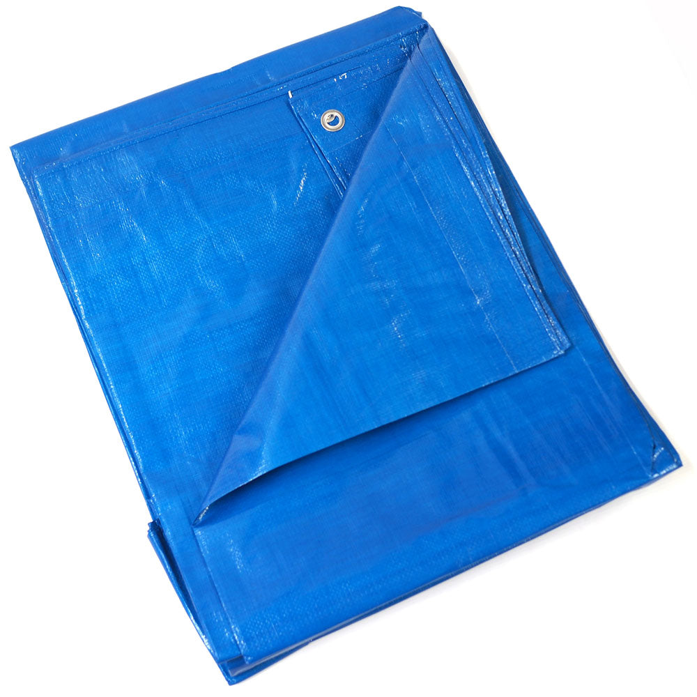 Lona de Polietileno Azul Impermeável Piscina Barraca Telhado 100 Micras/m2 4x3m
