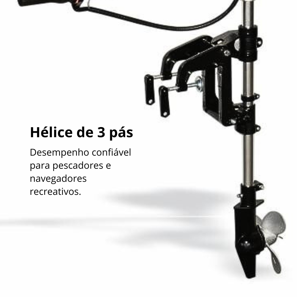 Motor de Popa Buffalo a Gasolina 2T BFG 1.87cv com Rabeta 52 Cilindrada Part. Manual 50240 