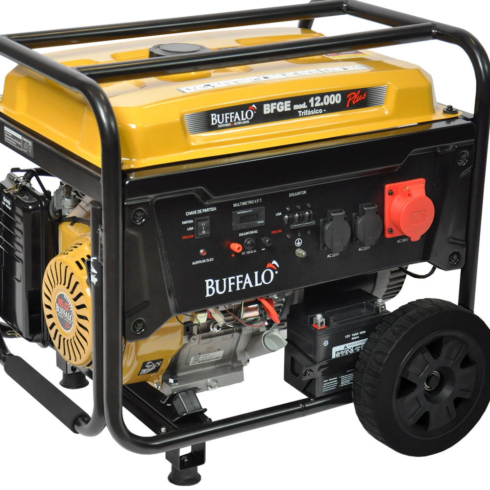 Gerador De Energia Gasolina 12Kva Plus 220v Trifásico Buffalo