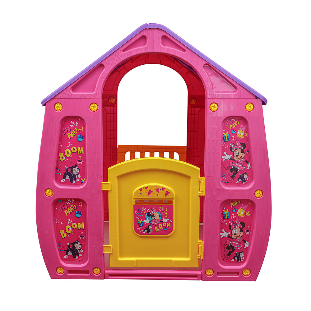Casinha de Brinquedo Infantil Grande Playground Magic House Minnie Rosa