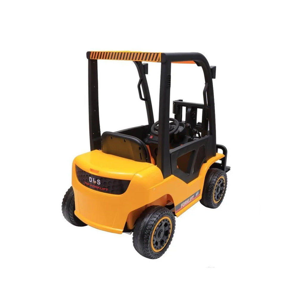 Carrinho Empilhadeira Elétrica Infantil Zippy Toys 12v Amarelo com Controle Remoto 