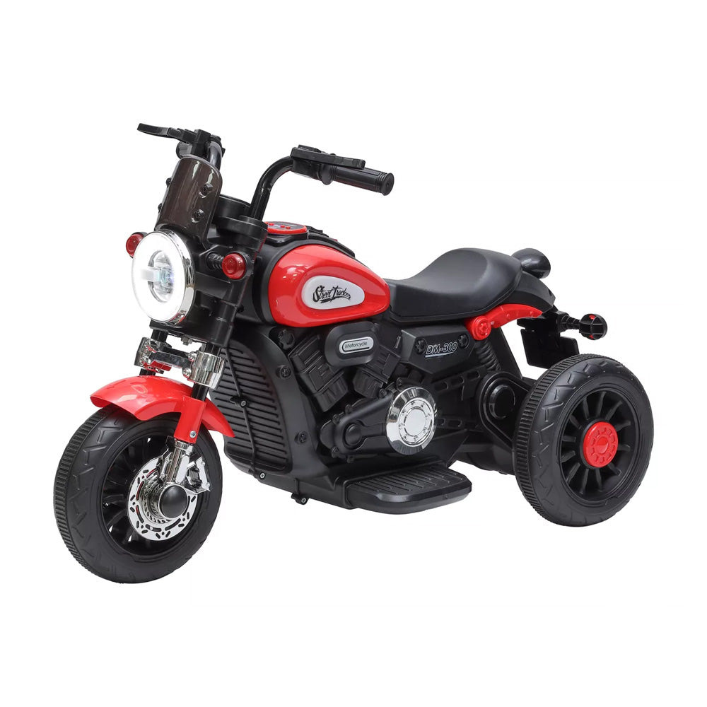 MOTO ELÉTRICA INFANTIL 6V HARLEY TRICICLO FAROL DE LED E SONS COM MÚSICA E BUZINA