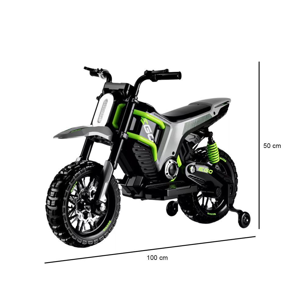 MOTO ELÉTRICA INFANTIL 12V MOTOCROSS ZS FAROL DE LED E ENTRADA USB