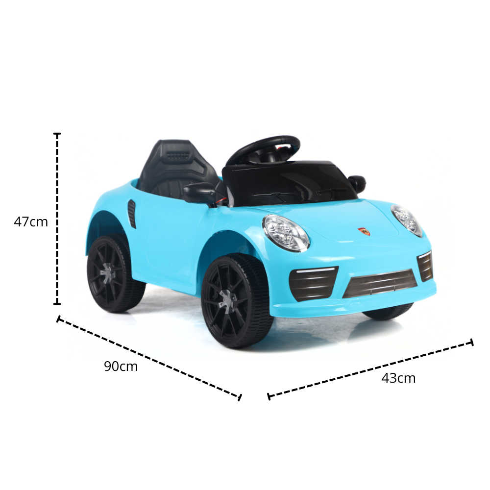 Carrinho Elétrico Infantil Conversível 6V Azul Zippy Controle Remoto e Direção