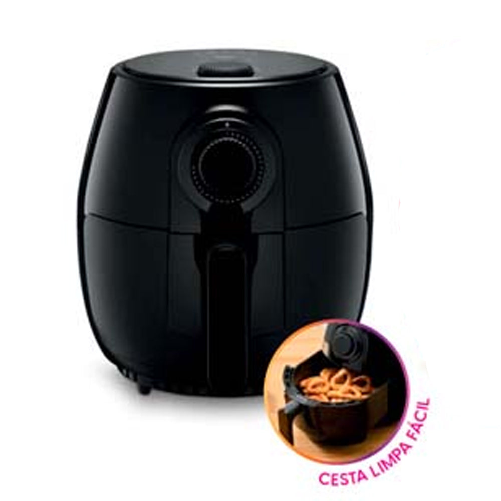 FRITADEIRA ELETRICA SEM ÓLEO QUICK FRYER ELGIN PRETA COM CAPACIDADE PARA ATÉ 4L 