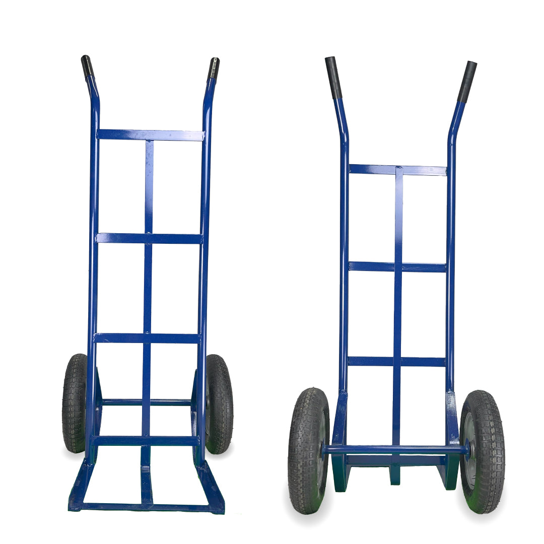 Carrinho de Cargas Armazém Transporte 350kg Azul Reforçado