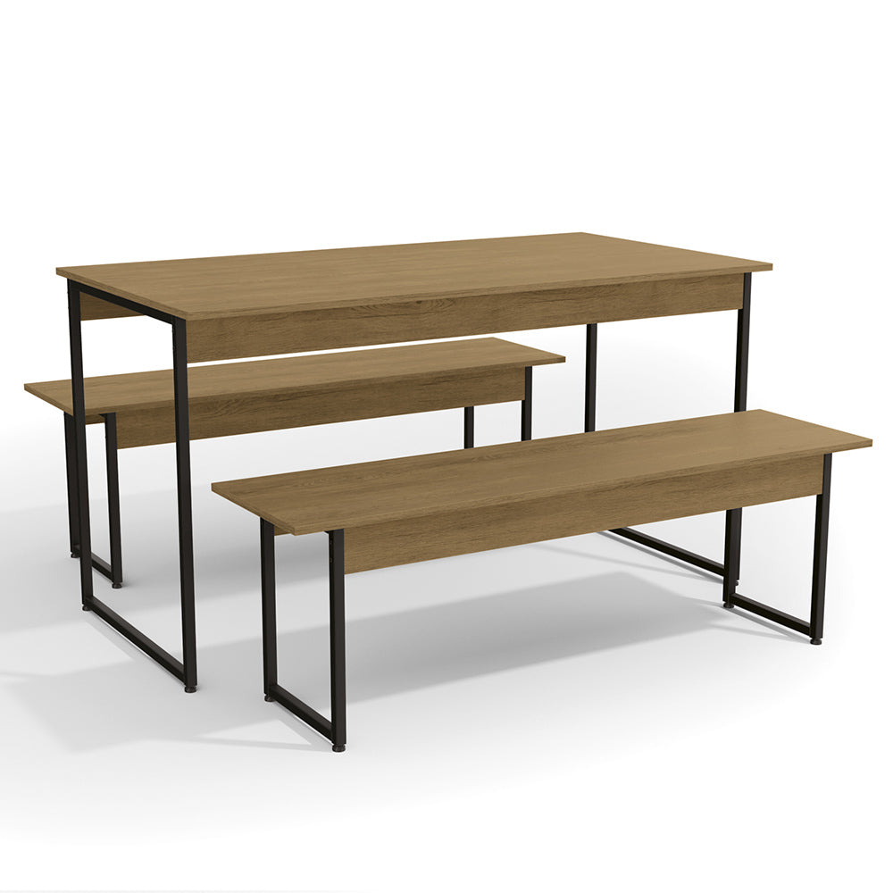 Conjunto Mesa Estilo Industrial com 02 Bancos Freijo Kapesberg